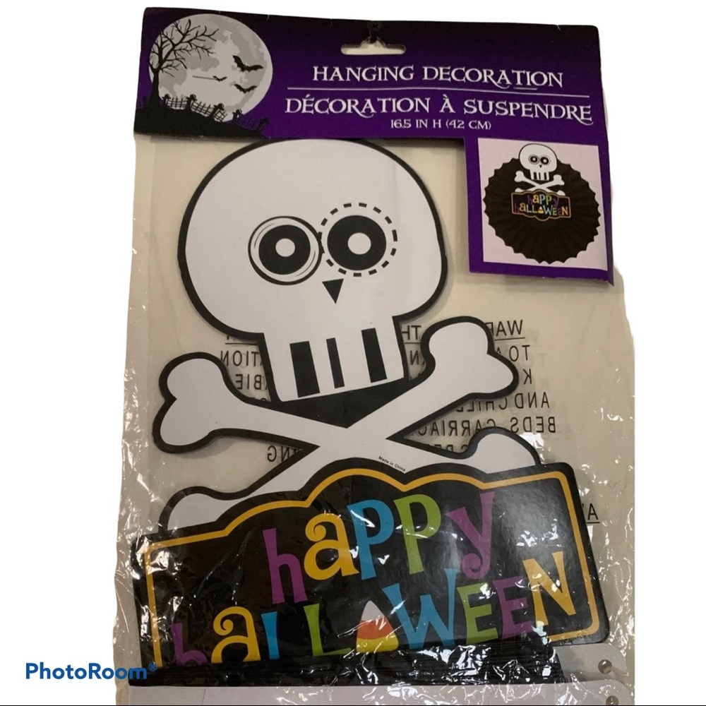 HAPPY HALLOWEEN HANGING DECOR 16.5"(42cm